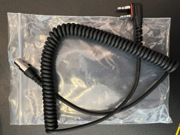 XLR5 Radio Connector Kabel für PPG Motorschirmhelm Glasfaser