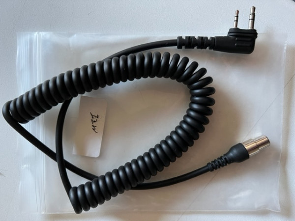 XLR5 Radio Connector Cable für PPG Motorschirmhelm Glasfaser
